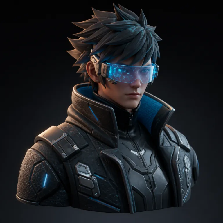 Anime Cyber Warrior Avatar